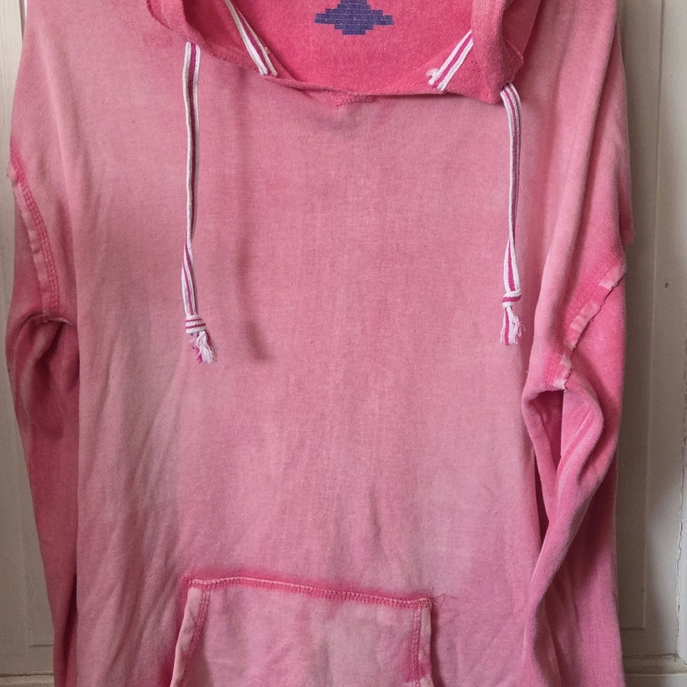 Pink Hooded Women's Sweatshirt Hoodie